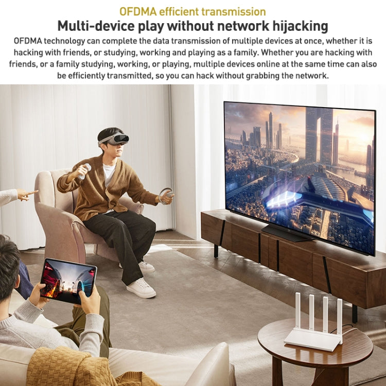 Original Xiaomi AX3000T 2.4GHz/5GHz Dual-band 1.3GHz CPU Router Supports NFC Connection, US Plug Original Xiaomi AX3000T 2.4GHz/5GHz Dual-band 1.3GHz CPU Router Supports NFC Connection, US Plug